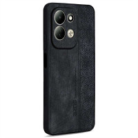 Силиконов гръб с покритие от кожа марка AZNS за Xiaomi Redmi 17 4G/5G - черен