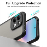 Силиконов гръб Rugged Armor за Xiaomi Redmi 17 4G/5G - черна рамка - 1