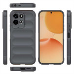 Подсилен силиконов гръб на ленти за Xiaomi Redmi 17 4G/5G - тъмно сив - 1
