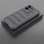 Подсилен силиконов гръб на ленти за Xiaomi Redmi 17 4G/5G - тъмно сив - 0