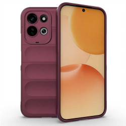 Подсилен силиконов гръб на ленти за Xiaomi Redmi 17 4G/5G - винено червен