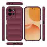 Подсилен силиконов гръб на ленти за Xiaomi Redmi 17 4G/5G - винено червен - 1