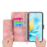 Кожен калъф тип портмоне с мандала за Xiaomi Redmi Note 17 4G/5G - светло розов - 0