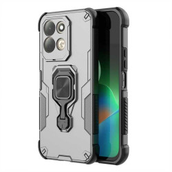 Хибриден гръб със стойка за Xiaomi Redmi Note 17 4G/5G - сив