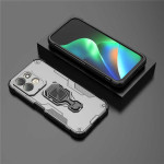 Хибриден гръб със стойка за Xiaomi Redmi Note 17 4G/5G - сив - 2