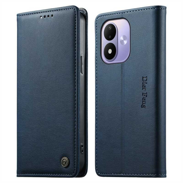 Калъф тип портмоне марка DIERFENG за Xiaomi Redmi Note 17 4G/5G - тъмно син Калъф тип портмоне марка DIERFENG за Xiaomi Redmi Note 17 4G/5G - тъмно син