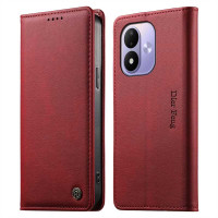 Калъф тип портмоне марка DIERFENG за Xiaomi Redmi Note 17 4G/5G - червен
