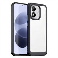 Силиконов гръб Rugged Armor за Xiaomi Redmi Note 17 4G/5G - черна рамка