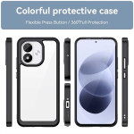Силиконов гръб Rugged Armor за Xiaomi Redmi Note 17 4G/5G - черна рамка - 0