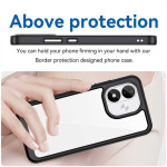 Силиконов гръб Rugged Armor за Xiaomi Redmi Note 17 4G/5G - черна рамка - 1