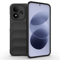 Подсилен силиконов гръб на ленти за Xiaomi Redmi Note 17 4G/5G - черен