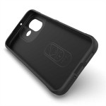 Подсилен силиконов гръб на ленти за Xiaomi Redmi Note 17 4G/5G - черен - 1