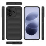 Подсилен силиконов гръб на ленти за Xiaomi Redmi Note 17 4G/5G - черен - 2