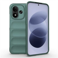 Подсилен силиконов гръб на ленти за Xiaomi Redmi Note 17 4G/5G - зелен