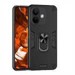 Хибриден гръб със стойка за Xiaomi Redmi Note 17 Pro 5G - черен