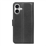 Кожен калъф тип портмоне за iPhone 17 - черен - 0