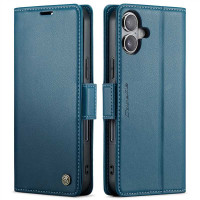 Калъф страничен flip марка CASEME за iPhone 17 – тюркоазен
