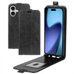 Кожен калъф flip за iPhone 17 - черен - 1