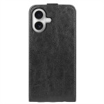 Кожен калъф flip за iPhone 17 - черен - 0