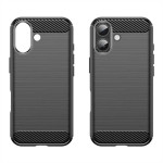 Силиконов гръб Rugged Armor за iPhone 17 - черен - 0