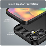 Силиконов гръб Rugged Armor за iPhone 17 - черен - 1