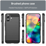 Силиконов гръб Rugged Armor за iPhone 17 - черен - 2