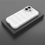 Подсилен силиконов гръб на ленти за iPhone 17 - бял - 1