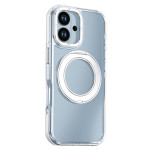 Хибриден гръб с кръгла метална стойка MAGSAFE за iPhone 17 - бял - 1