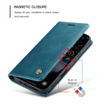 Калъф страничен flip марка CASEME за iPhone 17 Pro – тюркоазен - 1 Калъф страничен flip марка CASEME за iPhone 17 Pro – тюркоазен - 1