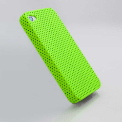 Пластмасов калъф "mesh" за iPhone 4/4s - зелен