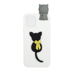 Силиконов гръб за iPhone 12 mini - котка