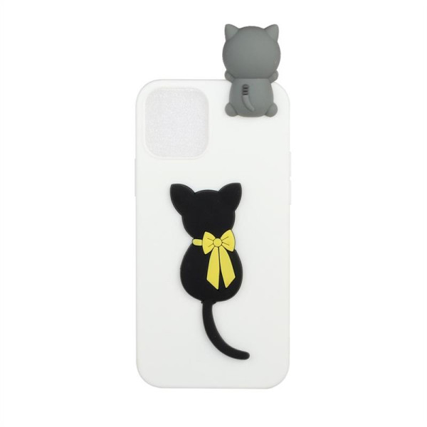 Силиконов гръб за iPhone 12 mini - котка