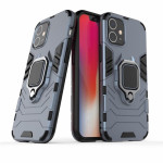 Хибриден гръб със стойка за iPhone 12 mini - стоманено син - 0