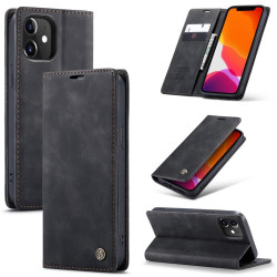 Калъф страничен flip марка CASEME за iPhone 12 mini – черен