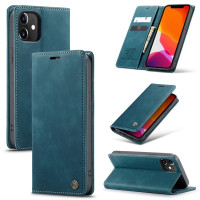 Калъф страничен flip марка CASEME за iPhone 12 mini – син