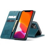 Калъф страничен flip марка CASEME за iPhone 12 mini – син - 0