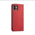 Кожен калъф тип портмоне с магнитна закопчалка за iPhone 12 mini - червен - 3 Кожен калъф тип портмоне с магнитна закопчалка за iPhone 12 mini - червен - 3