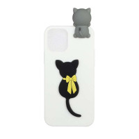 Силиконов гръб за iPhone 12 и iPhone 12 Pro - котка