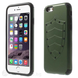 Двупластов калъф Shield марка Super Cool за iPhone 6 - зелен