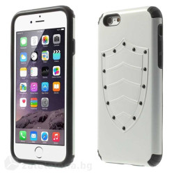 Двупластов калъф Shield марка Super Cool за iPhone 6 - бял