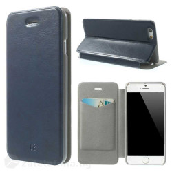 Тънък калъф страничен flip за iPhone 6 &ndash; тъмно син