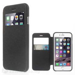 Калъф страничен флип марка Mercury с отвор за iPhone 6 - черен