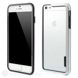 Двупластов бъмпер за iPhone 6 Plus - бял