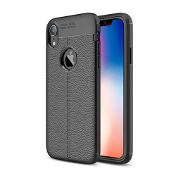 Силиконов гръб rugged armor за iPhone XR - черен