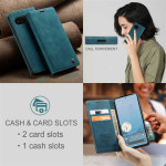 Калъф страничен flip марка CASEME за Google Pixel 10a – тюркоазен - 3