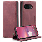 Калъф страничен flip марка CASEME за Google Pixel 10a – винено червен