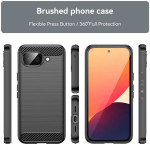 Силиконов гръб Rugged Armor за Google Pixel 10a - черен - 1