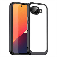 Силиконов гръб Rugged Armor за Google Pixel 10a - черна рамка