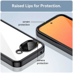 Силиконов гръб Rugged Armor за Google Pixel 10a - черна рамка - 0