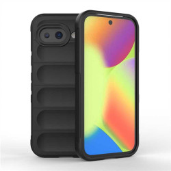Подсилен силиконов гръб на ленти за Google Pixel 10a - черен